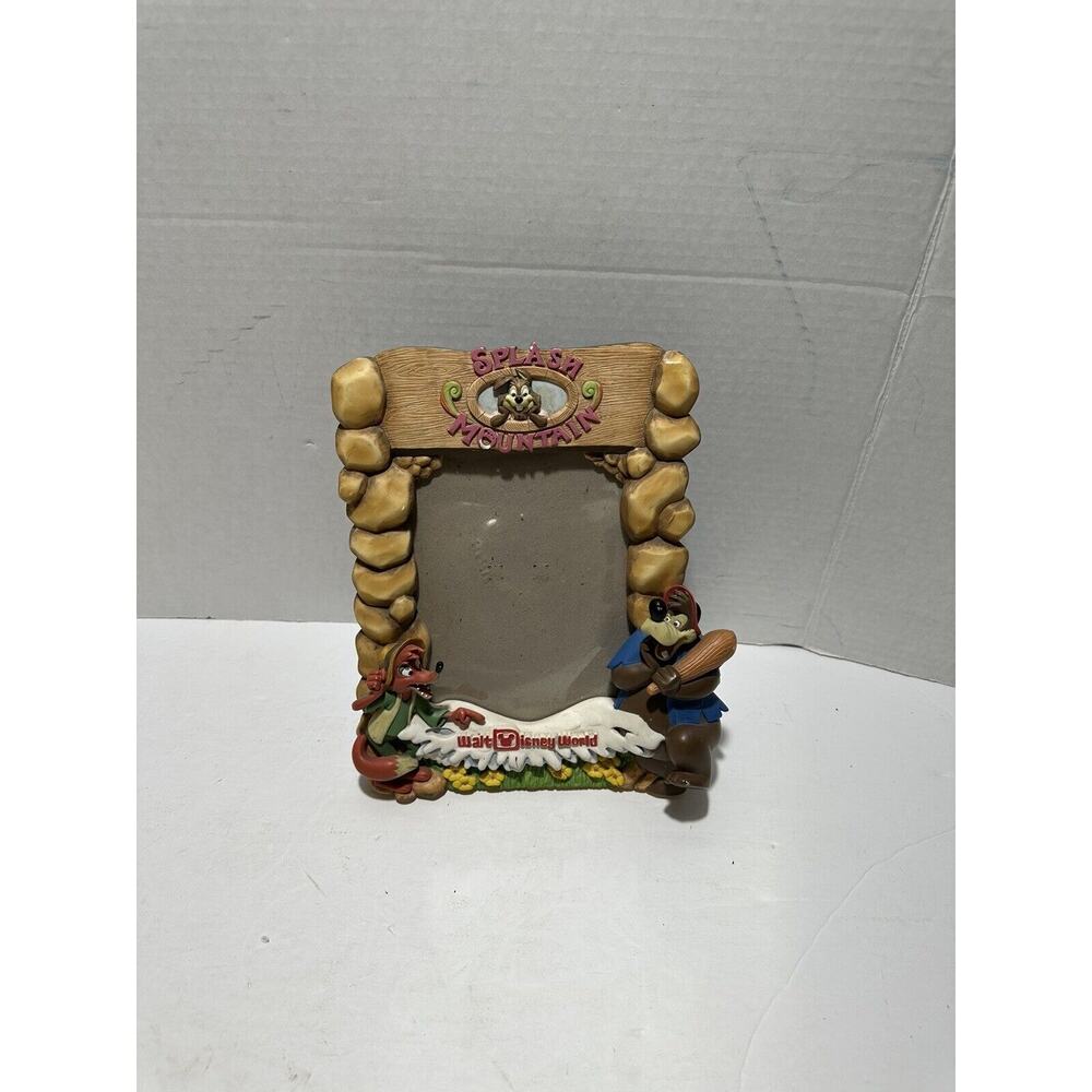 RARE Disney Parks Splash Mountain Br’er Rabbit Fox Bear Picture Frame 3D READ